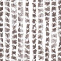 Vliegengordijn 118x220 cm chenille taupe en wit - thumbnail