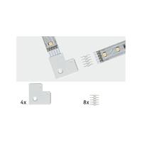 Paulmann 70616 90° hoekverbinder Kunststof (l x b x h) 2.5 x 2.5 x 0.45 cm 4 stuk(s) - thumbnail