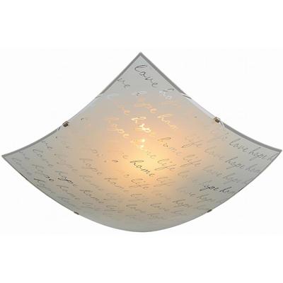 LED Plafondlamp Mat Wit Vierkant - E27 Fitting - 2-lichts Design