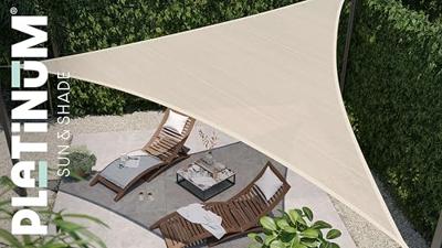 Platinum | Coolfit Schaduwdoek Driehoek 360 x 360 x 360 cm | Antraciet
