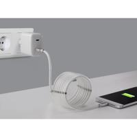 Renkforce USB-kabel USB 2.0 USB-A stekker, USB-C stekker 2.00 m Wit Vergulde steekcontacten TO-6895311 - thumbnail