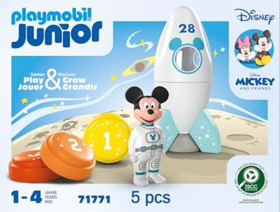 Playset Playmobil Junior 71771 Mickey astronaut Disney 5 Onderdelen