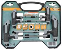 Brüder Mannesmann Schroevendraaierset Werkplaats 8-delig T-profiel - thumbnail