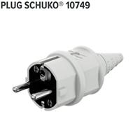 MENNEKES 10749 Stekker met randaarde Kunststof 230 V Wit IP44 - thumbnail