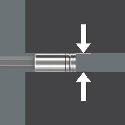 Wera Kraftform Kompakt 27 XL SHK 1 Sanitair Bitschroevendraaier 1/4 300 mm - thumbnail