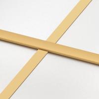 Schuifdeur 102,5x205 cm mat ESG-glas en aluminium goudkleurig - thumbnail