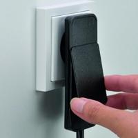 BACHMANN SmartPlug platte connector, met 3x geaarde stekkerdoos, wit, 1,6 m - thumbnail