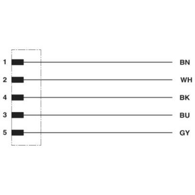 Phoenix Contact 1404461 Sensor/actuator connector, geassembleerd Aantal polen (sensoren): 5 1.50 m 1 stuk(s)