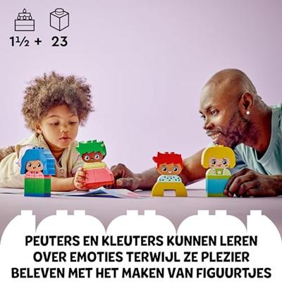 LEGO 10415 DUPLO My First Strong Emotions and Big Feelings, speelgoed voor baby's, 23 kleurrijke stenen en 4 personages. - thumbnail