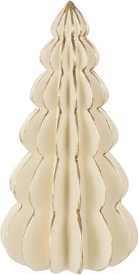 Boom origami kalk polyresin wit/goud m 15x15x28,5 cm Jolipa - Hortus