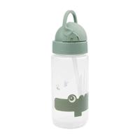 Done By Deer rietjesbeker croco groen, 350ml - thumbnail