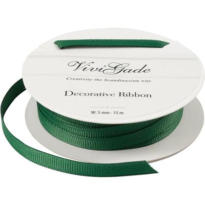 Creativ Company Decoratie lint, b: 6 mm, groen, 15 m/ 1 rol