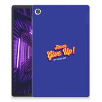 Lenovo Tab M10 Plus Back cover met naam Never Give Up - thumbnail