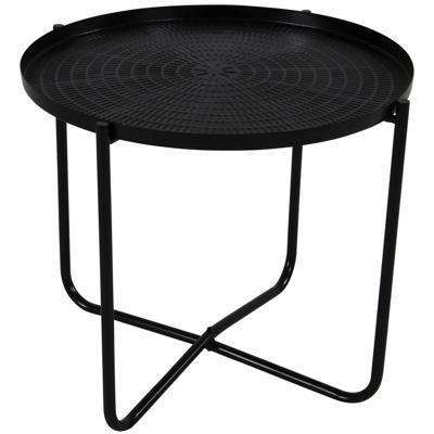 El Hierro bijzettafel zwart 35 cm