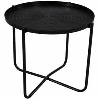 El Hierro bijzettafel zwart 35 cm - thumbnail
