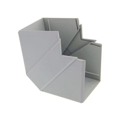 Buitenhoek kabelgoot 90x60mm grijs RAL 7030 Canalit 951607