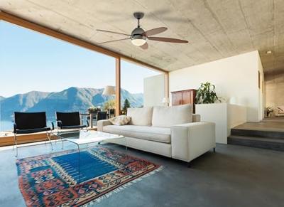 EGLO plafondventilator met licht - SUSALE - nikkel mat - Ø 1320 mm - met trekkoord