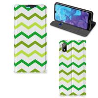 Huawei Y5 (2019) | Hoesje met Magneet | Zigzag Groen - thumbnail