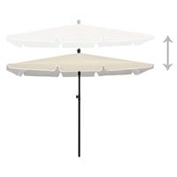 VidaXL Parasol met paal 210x140 cm zandkleurig - thumbnail