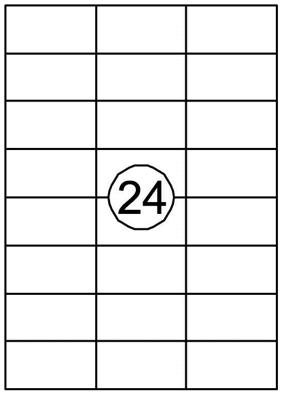 Etiket quantore 70x37mm 2400st Etiket quantore 70x37mm 2400st
