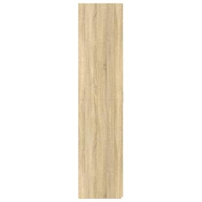 Hoge kast 80x42,5x185 cm bewerkt hout sonoma eikenkleurig