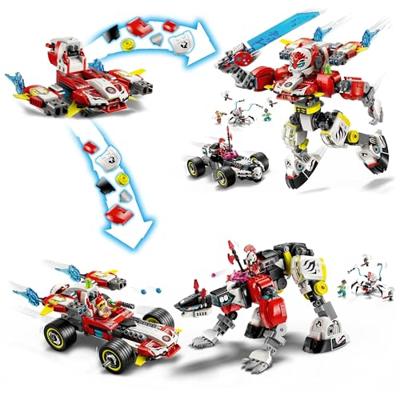 LEGO dreamzzz 71497 coopers tijgermecha en zero's hot rod auto