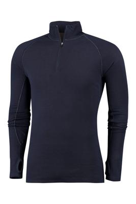 Rough Zip-Neck Thermo Control Longsleeve Men | Dark navy | S