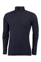 Rough Zip-Neck Thermo Control Longsleeve Men | Dark navy | S - thumbnail