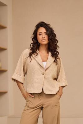 Helena Hart Blazer Pien Croco 7733 Blazers Sand