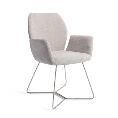 Jesper Home Misaki eetkamerstoel Pretty Plaster beehive steel