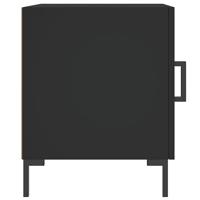 Nachtkastjes 2 st 40x40x50 cm bewerkt hout zwart - thumbnail