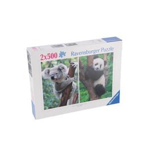 Ravensburger Puzzel Panda en Koala 2x500 Stukjes