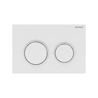 Geberit Omega 20 bedieningspaneel wit voor Geberit Omega inbouwreservoir 12cm - thumbnail