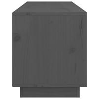 Tv-meubel 105x34x40 cm massief grenenhout grijs - thumbnail