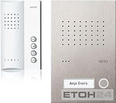 Ritto by Schneider RGE1818325 Complete set voor Deurintercom Kabelgebonden Eengezinswoning Wit, RVS