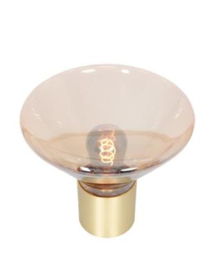 Steinhauer TafellampAmbiance goud met amber glas - 3401ME