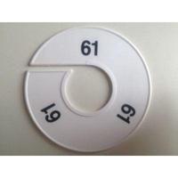 Maatring 11 cm wit/zwart 61 - thumbnail