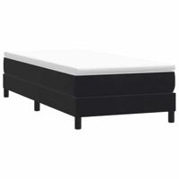 Boxspring zonder matras fluweel zwart 100x210 cm - thumbnail