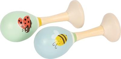 Small Foot - houten maracas tiny friends - 2st.
