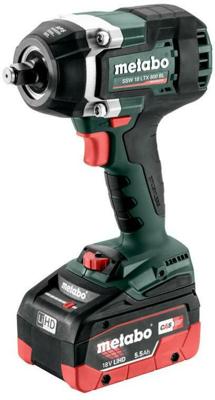 Metabo SSW 18 LTX 800 BL 602403660 Accu-slagmoersleutel 800 Nm  18 V Aantal meegeleverde accus: 2 5.5 Ah LiHD Incl. 2 accus, Brushless, Incl. koffer