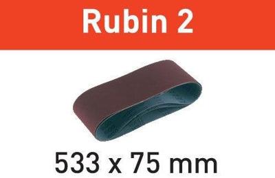 Festool L533x75 P120 RU/10 499159 Schuurband Korrelgrootte (num) 120 (l x b) 533 mm x 75 mm 10 stuk(s)