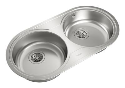 Wastafel met Twee Spoelbakken Teka 10110006 10110006