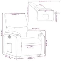 Sta-op-stoel elektrisch verstelbaar stof crèmekleurig - thumbnail