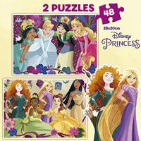 Puzzels 2X48 stukjes Disneyprinsessen - EDUCA meerkleurig - thumbnail