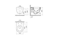 Wandcloset Creavit Freedom Met RVS Sproeier Mat Cappuccino Creavit - thumbnail