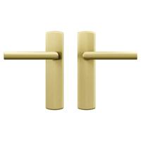 AXA AXA Curve klik deurkruk Milan op blind schild - aluminium/goud - thumbnail