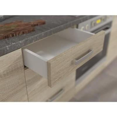 Lage kast met 4 lades en werkblad - Sonoma eiken afwerking - L 40 x D 51,6 x H 85 cm - LASSEN Lage kast met 4 lades en werkblad - Sonoma eiken afwerking - L 40 x D 51,6 x H 85 cm - LASSEN