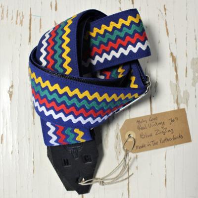 Holy Cow Straps 70&apos;s Blue Zig Zag