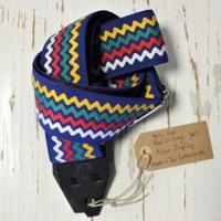 Holy Cow Straps 70&apos;s Blue Zig Zag - thumbnail