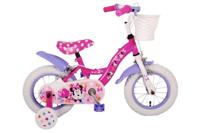 Disney minnie cutest ever! kinderfiets - meisjes - 12 inch - roze - twee handremmen - thumbnail